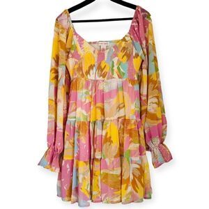 Flying Tomato Smocked Bodice Peasant Dress Size Large